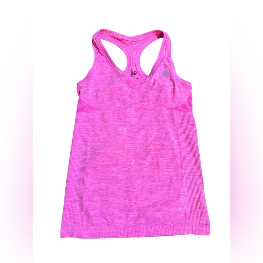 New Balance Hot Pink Racerback Active Tank Top Women’s‎ Sz L Fitted Comfortable